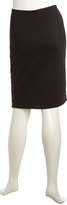 Thumbnail for your product : Velvet by Graham & Spencer Lace-Front Ponte Pencil Skirt, Black
