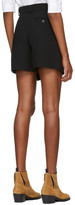 Thumbnail for your product : Carven Black Button Wrap Miniskirt
