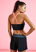 Thumbnail for your product : Missguided Cross Back Sports Bra Black