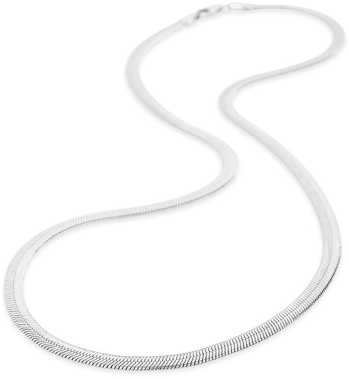 Sterling Forever Herringbone Chain ShopStyle Necklaces