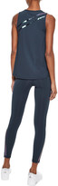 Thumbnail for your product : Iris & Ink Skylar Metallic-trimmed Stretch-jersey Tank