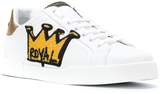 Thumbnail for your product : Dolce & Gabbana Portofino royal patch sneakers
