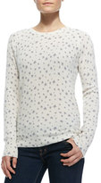 Thumbnail for your product : Equipment Sloane Crewneck Cashmere Star-Print Sweater