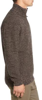 Rodd & Gunn 'Woodglen' Herringbone Knit Lambswool Quarter Zip Sweater