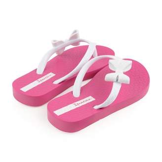 Ipanema IpanemaGirls Pink & White Kids Lolita Bow Flip Flops