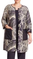 Thumbnail for your product : Lafayette 148 New York, Plus Size Darby Spiral Jacquard Reversible Coat