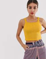 Thumbnail for your product : Glamorous pointelle cami top