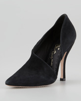 Thumbnail for your product : Alice + Olivia Tamara Suede Cutaway Pump