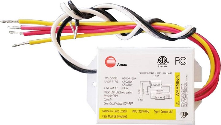 AMAX LIGHTING 120-Volt 3.31 in. 1-PLC 26-Watt Electronic Ballast Lamp