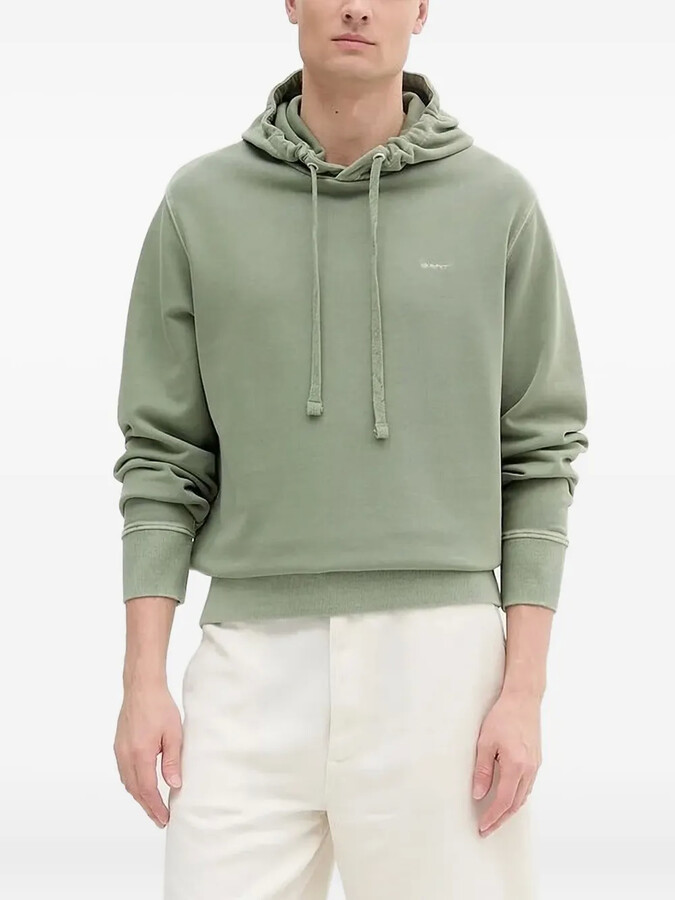 Gant Logo-Embroidered Hoodie