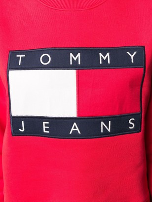 Tommy Jeans Flag Logo Crew-Neck Sweatshirt