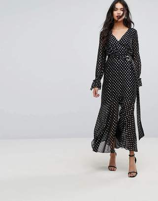Forever New Maxi Dress With Metallic Spot
