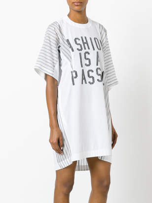 Sacai statement print T-shirt dress