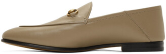 Gucci Taupe Brixton Loafers