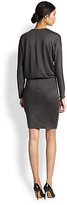 Thumbnail for your product : L'Agence LA'T by Asymmetrical Gathered Dolman-Sleeved Dress
