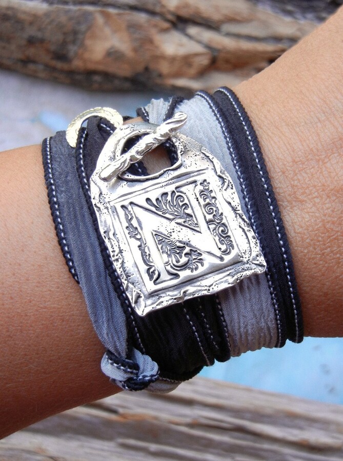 Etsy Eco Friendly Gift Jewelry Jewelry Gift Eco Chic Silk Wrap Bracelet Best Seller