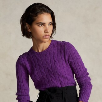 Ralph Lauren Cable-Knit Cashmere Sweater - ShopStyle
