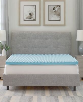 Prosleep 2.5 Gel Infused Convoluted Memory Foam Mattress Toppers