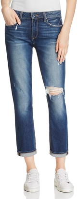Paige Anabelle Distressed Slim Cropped Jeans