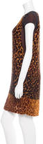 Thumbnail for your product : Etro Leopard Burnout Mini Dress