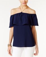 Thumbnail for your product : MICHAEL Michael Kors Off-The-Shoulder Halter Top