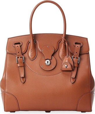 Ricky leather handbag Ralph Lauren Black in Leather - 32429657