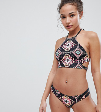 Bershka bikini bottom in tile print - ShopStyle Two Piece Swimsuits
