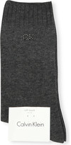 Thumbnail for your product : Calvin Klein Women's Charcoal Soft Touch Combed Cotton Socks