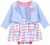 Thumbnail for your product : Offspring Butterfly Bodysuit Dress & Cardigan Set (Baby Girls)
