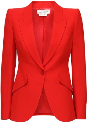 red blazer jacket womens