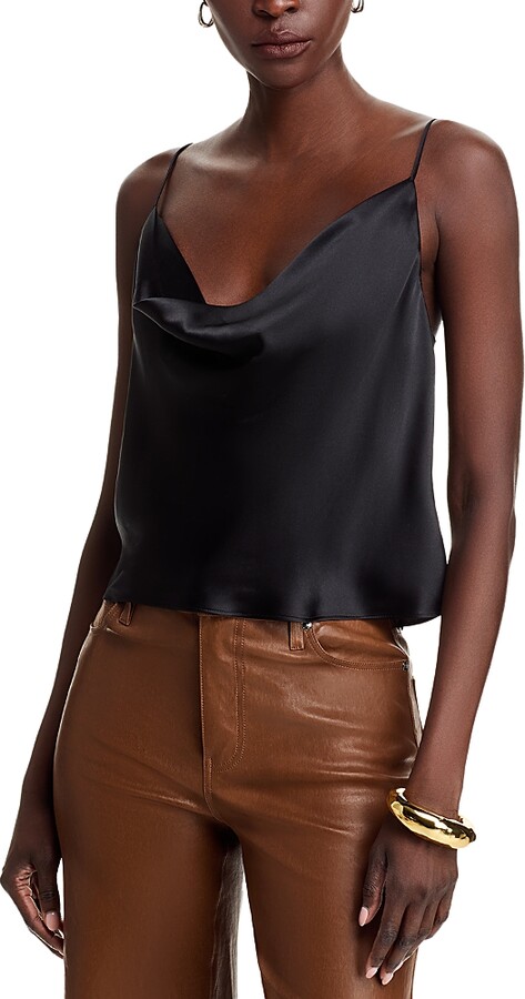 L'Agence Calista Silk Cowl Neck Camisole