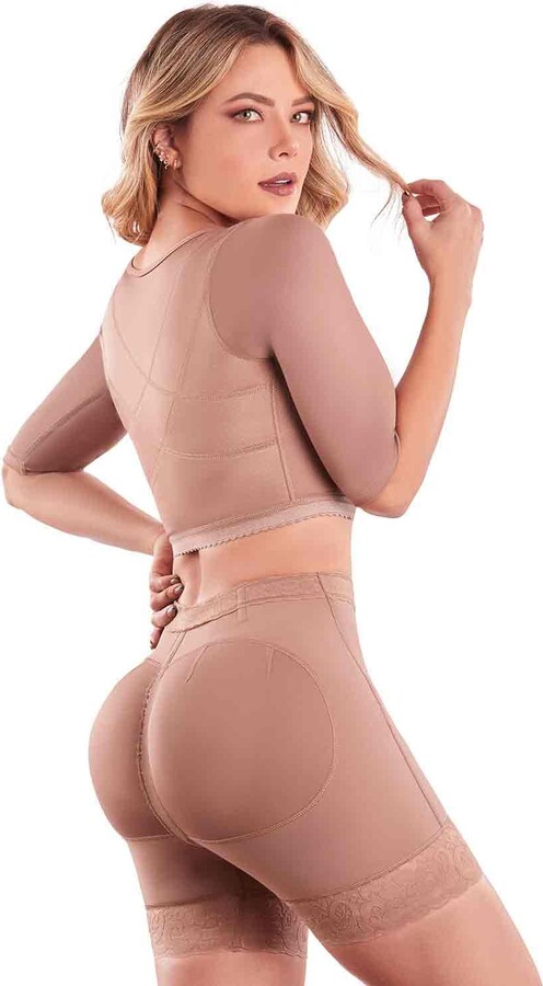 Chumian Bodysuit for Women Firm Tummy Control Shapewear Full Body Shaper  High Compression Waist Trainer Butt Lifter Shorts