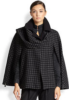 Thumbnail for your product : Akris Reversible Wool & Alpaca Cape Coat