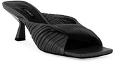 Thumbnail for your product : Versace Plisse Leather Mules