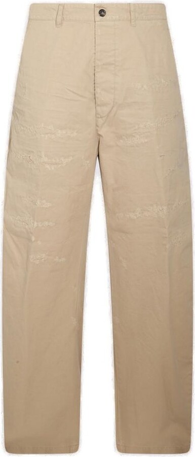 DSQUARED2 Distressed Straight-Leg Pants