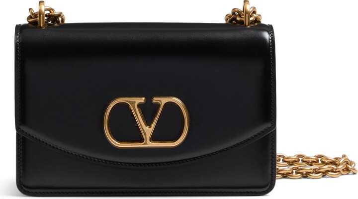Valentino Garavani Small Leather Vain Shoulder Bag