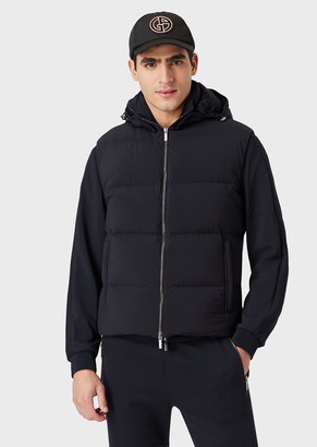 Giorgio Armani Sleeveless Puffer Coat With Water-Repellent Canvas Shell -  ShopStyle Jackets