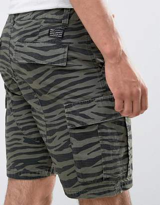 HUF Cargo Shorts In Zebra Print
