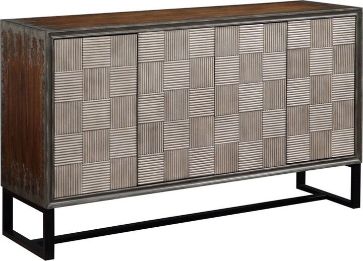 Treasure Trove Accents Tina MidCentury Modern 4 Door Storage Credenza