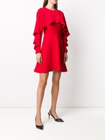 Thumbnail for your product : Valentino Draped Sleeves Mini Dress