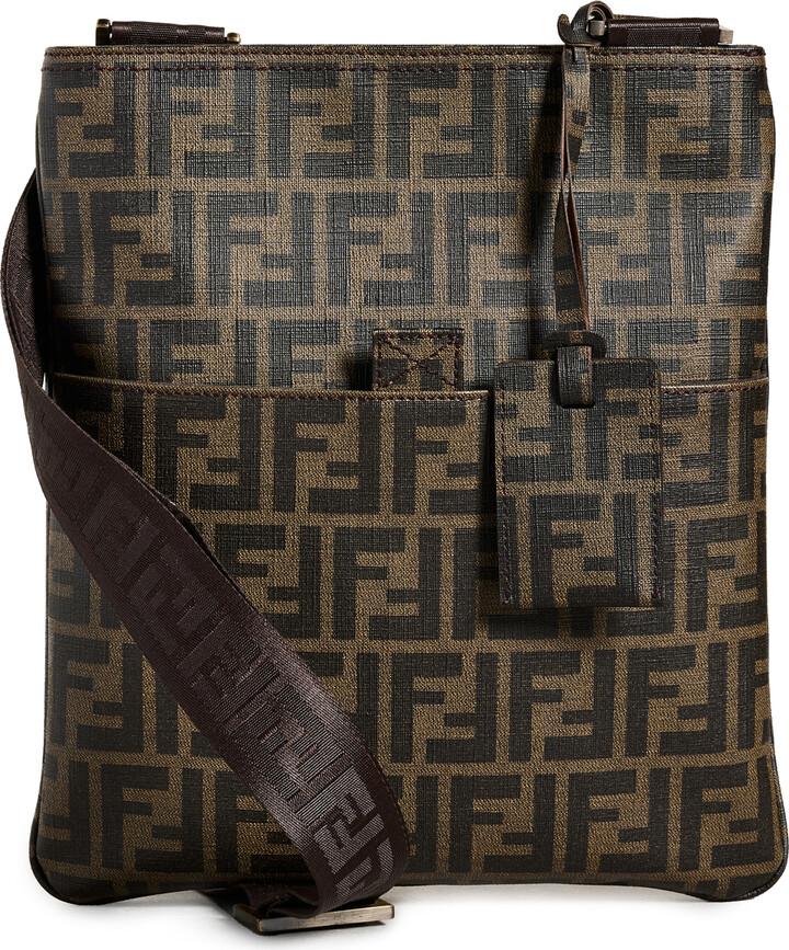 What Goes Around Comes Around Fendi Brown Zucca Shoulder Bag