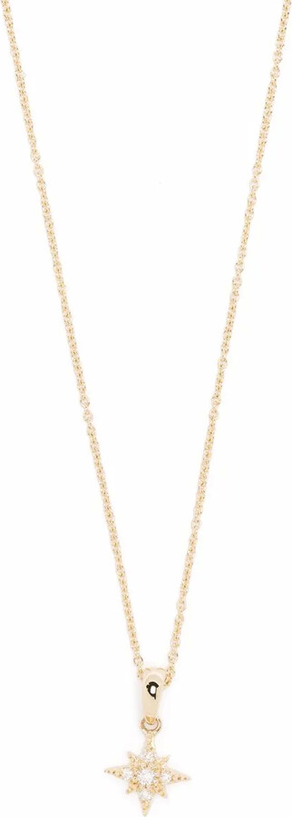 Mizuki 14kt Yellow Gold Diamond Small Star Pendant
