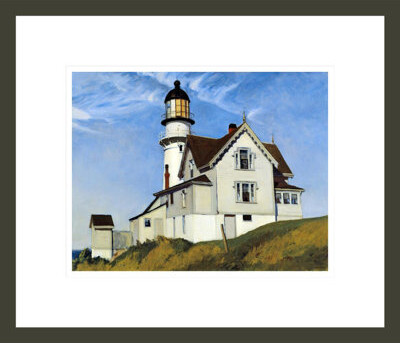 1000Museums Captain Upton's House by Edward Hopper -Framed Giclee Print