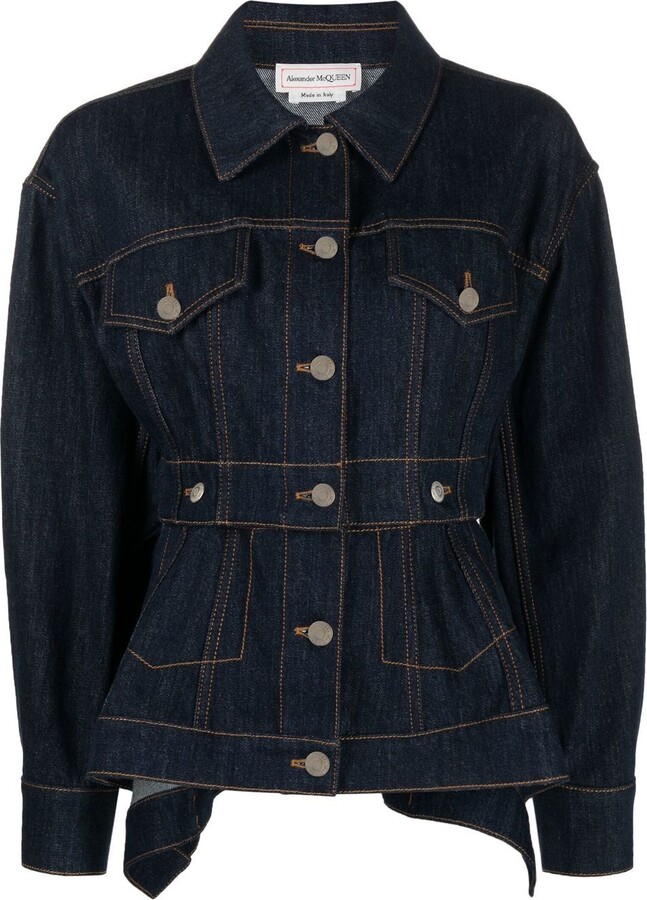 Alexander McQueen Denim Jacket ShopStyle