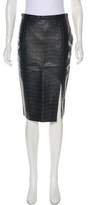 Thumbnail for your product : Emilio Pucci Embossed Leather Skirt Embossed Leather Skirt