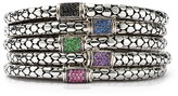 Thumbnail for your product : John Hardy Sterling Silver Dot Lava Slim Chain Bracelet with Blue Sapphire