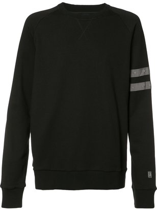 Lanvin distressed sleeve stripe sweatshirt - men - Cotton - L