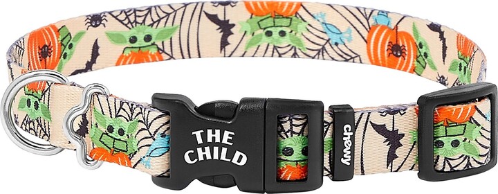 Star Wars by Fetch for Cool Pets STAR WARS by Chewy The Mandalorian The Child Pumpkin Dog Collar, Medium