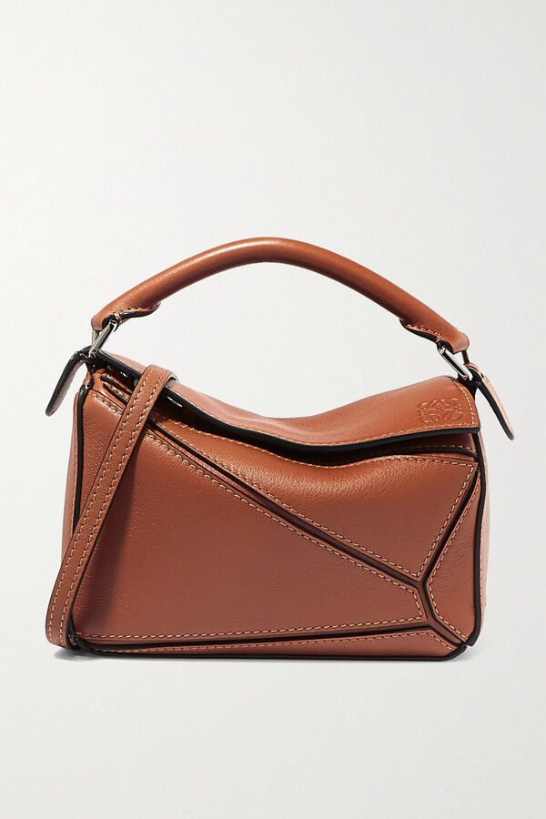 loewe small puzzle tan