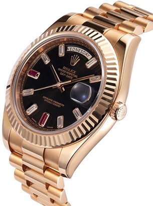 Rolex 2010 pre-owned Day-Date Ruby 41mm